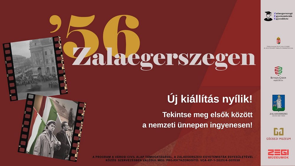 ’56 Zalaegerszegen címmel nyílik új kiállítás a Göcseji Múzeum kiállítóhelyén