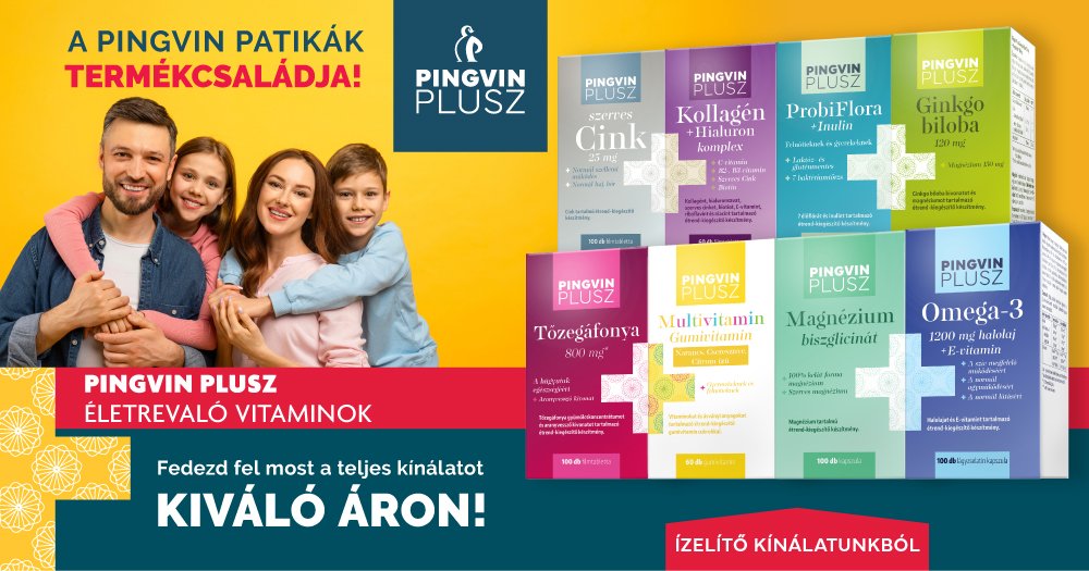 Prémium feltöltődés az őszre – Megérkezett a Pingvin Patikák új termékcsaládja, a Pingvin Plusz